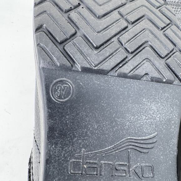 Dansko Professional Pro Clog Shoes Diamond Patent Leather Black Womens Size 37 - Picture 9 of 11